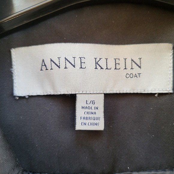 Anne Klein Black Spring Jacket Coat Large - Picture 4 of 10